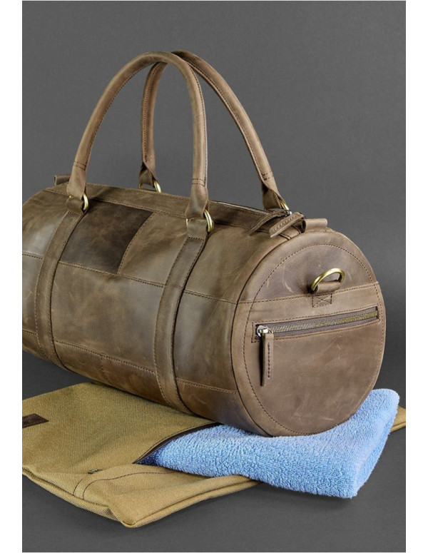 Шкіряна сумка Harper темно-коричнева Crazy Horse - BN-BAG-14-o