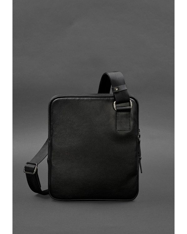 Чоловіча шкіряна сумка-месенджер 3 блискавки - BN-BAG-44-g