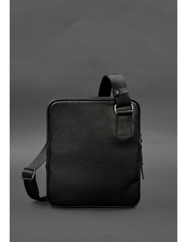 Чоловіча шкіряна сумка-месенджер 3 блискавки - BN-BAG-44-g