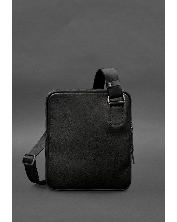 Чоловіча шкіряна сумка-месенджер 3 блискавки - BN-BAG-44-g