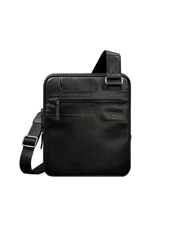 Чоловіча шкіряна сумка-месенджер 3 блискавки - BN-BAG-44-g