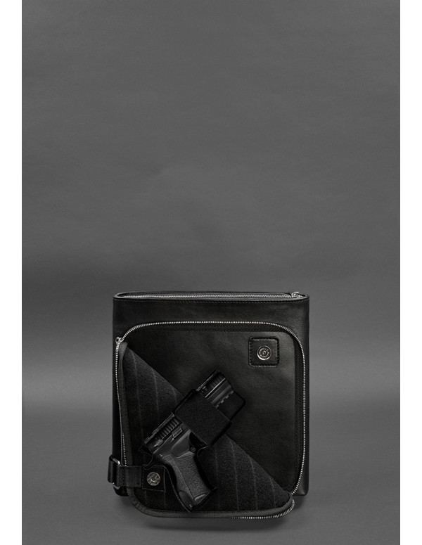 Сумка-планшет для прихованого носіння пістолета Чорна Флотар - BN-BAG-46-g