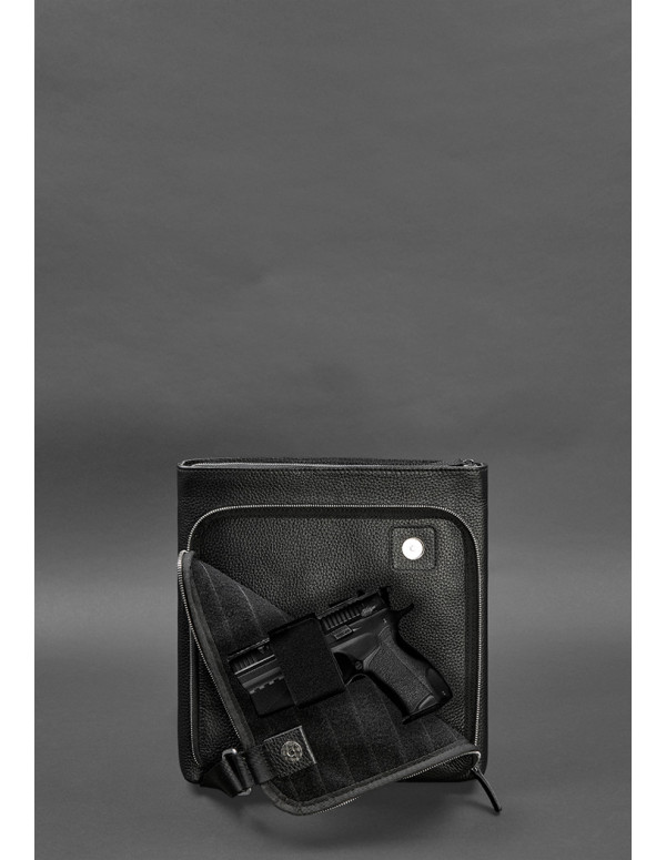 Сумка-планшет для прихованого носіння пістолета Чорна Флотар - BN-BAG-46-onyx