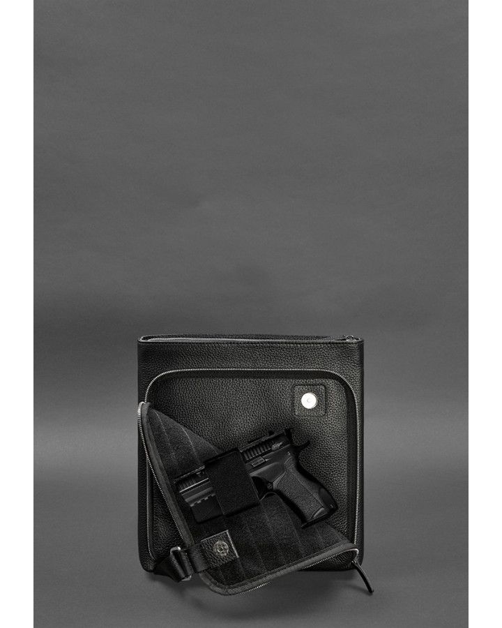 Сумка-планшет для прихованого носіння пістолета Чорна Флотар - BN-BAG-46-onyx