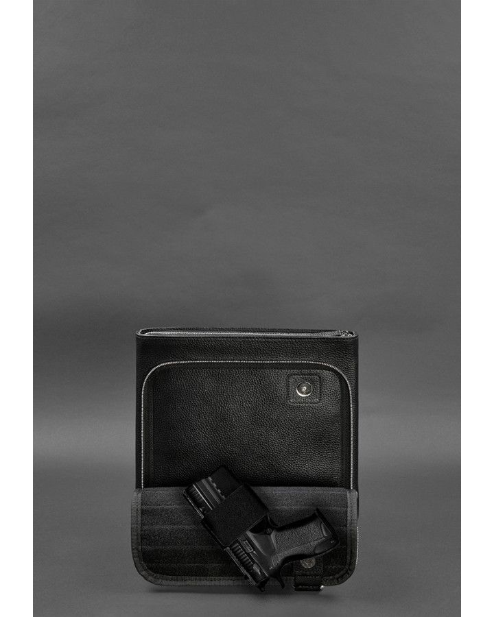 Сумка-планшет для прихованого носіння пістолета Чорна Флотар - BN-BAG-46-onyx