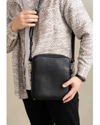 Шкіряна сумка Challenger S чорна