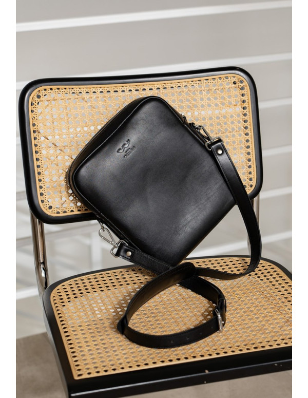 Шкіряна сумка Challenger S чорна - TW-Challenger-2-black