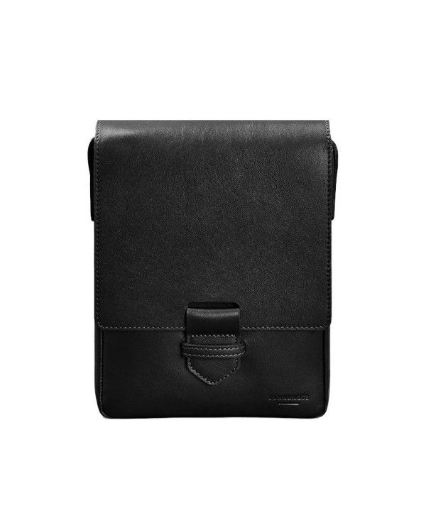 Чоловіча шкіряна сумка-месенджер Esquire чорна - BN-BAG-18-g