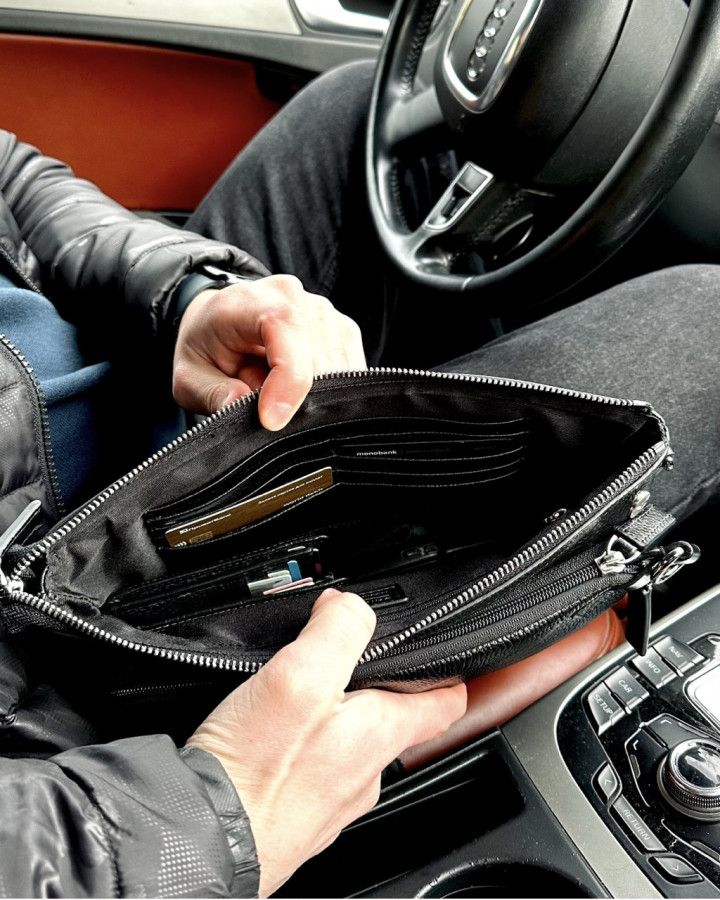 Клатч DANAPER CLUTCH, Black для прихованого носіння пістолета