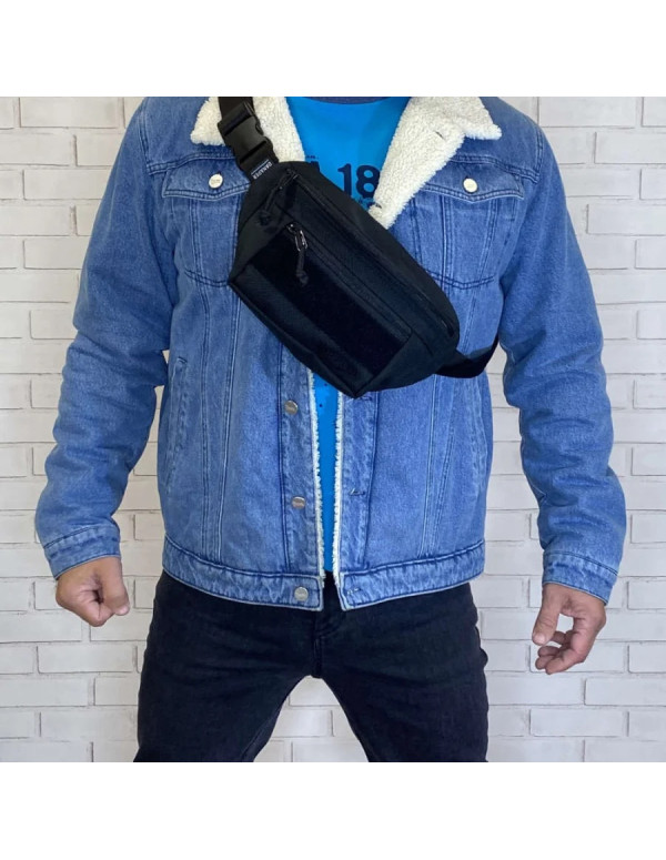 Поясна сумка/бананка Bagy в кольорі Black / 1109099