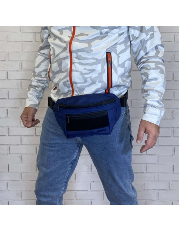 Поясна сумка/бананка Bagy в кольорі Blue/1109650