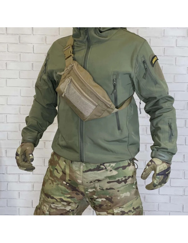 Поясна сумка/бананка Bagy в кольорі Coyote/1109120