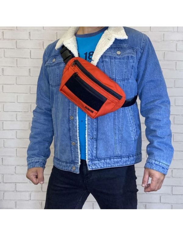 Поясна сумка/бананка Bagy в кольорі Red/1109080