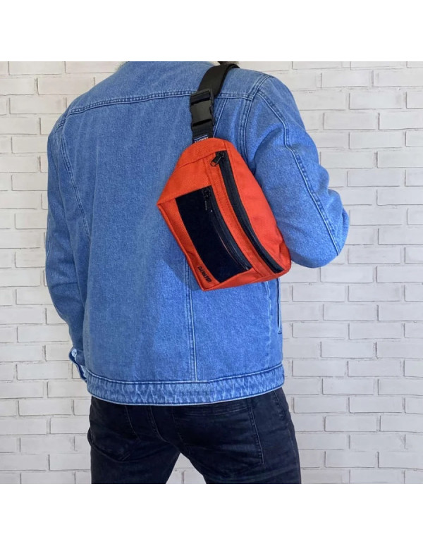 Поясна сумка/бананка Bagy в кольорі Red/1109080