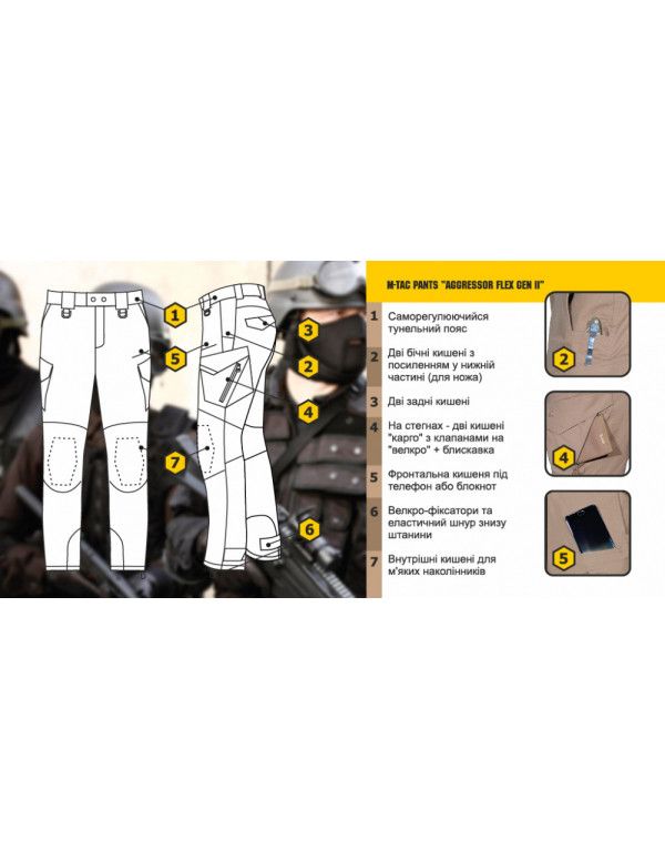 БРЮКИ AGGRESSOR GEN.II FLEX BLACK