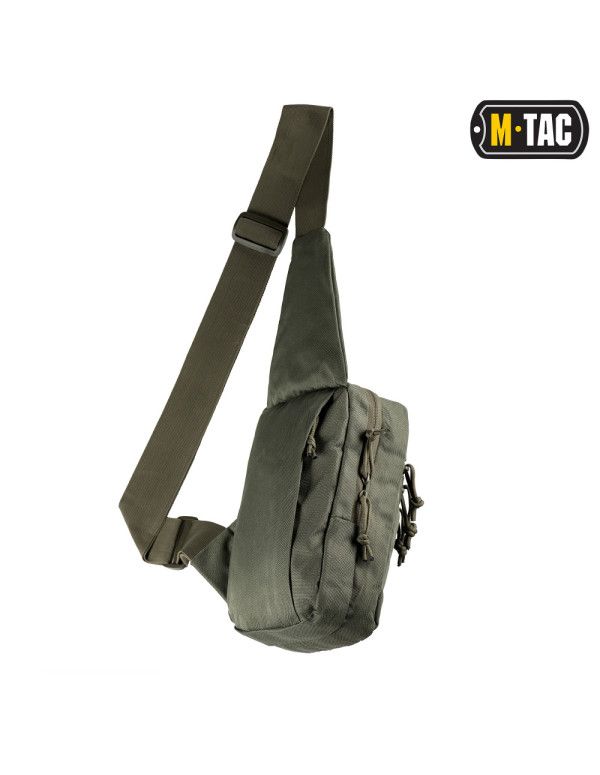 СУМКА-КОБУРА НАПЛЕЧНАЯ С ЛИПУЧКОЙ OLIVE