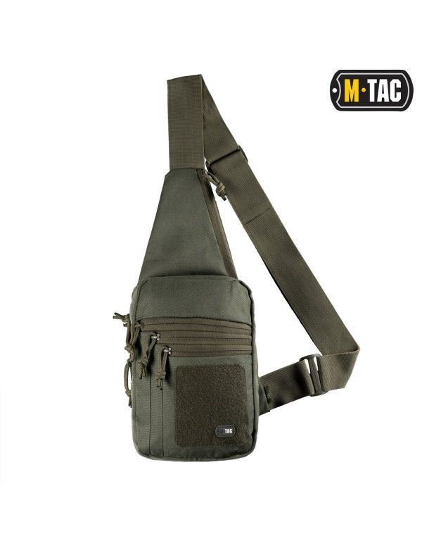 СУМКА-КОБУРА НАПЛЕЧНАЯ С ЛИПУЧКОЙ OLIVE