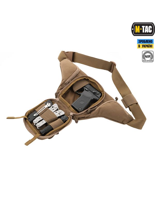 Сумка-кобура поясна elite gen.ii з липучкою coyote