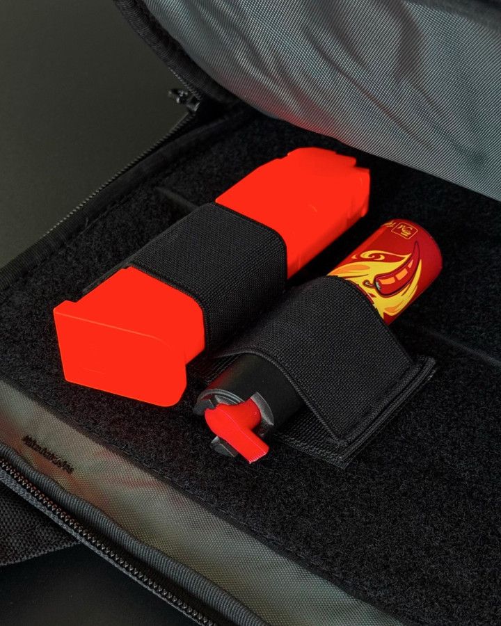 Кріплення підсумок для двох магазинів у сумці на Velcro Black