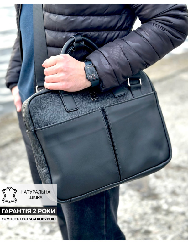 Шкіряна сумка кобура для ноутбука DANAPER MESSENGER