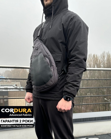 Сумка-слінгер DANAPER VELOX Black-Gray