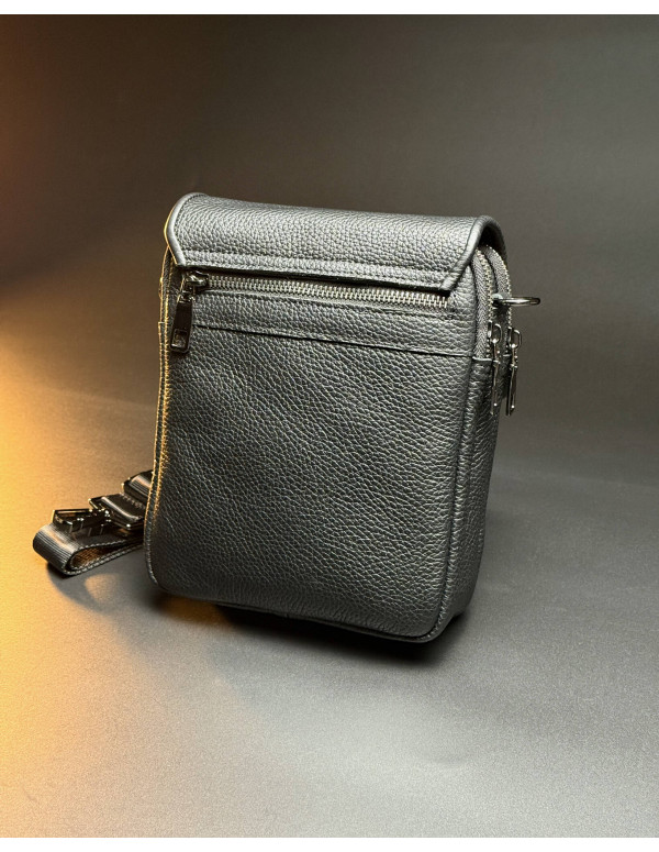 Чоловіча шкіряна сумка планшет Velaro, чорна