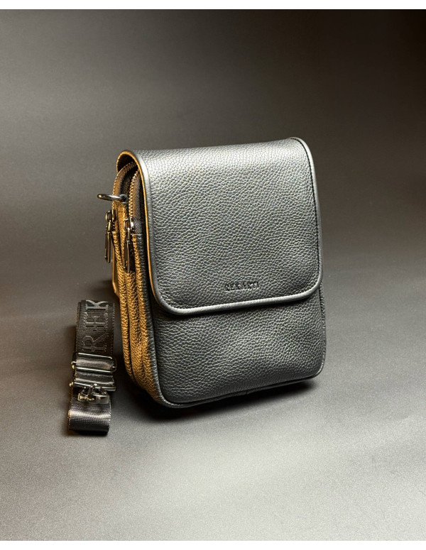 Чоловіча шкіряна сумка планшет Velaro, чорна