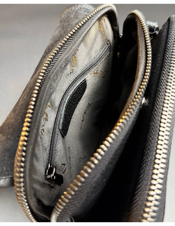 Чоловіча шкіряна сумка планшет Velaro, чорна