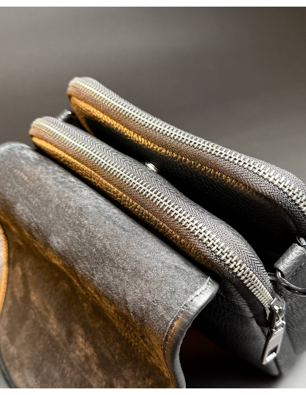 Чоловіча шкіряна сумка планшет Velaro, чорна