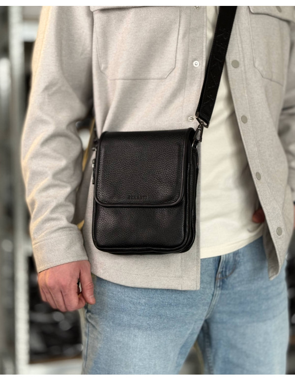 Чоловіча шкіряна сумка планшет Velaro, чорна