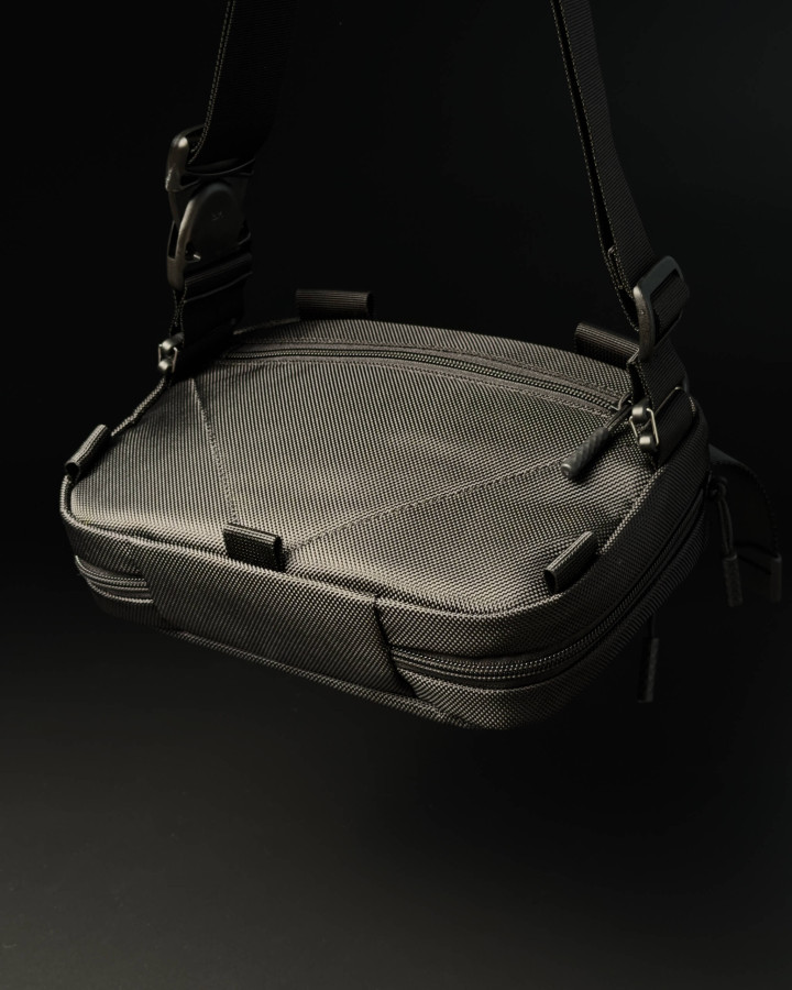 Сумка-кобура A-line Naja Asp Ballistic nylon чорна: універсальне носіння в компактному форматі