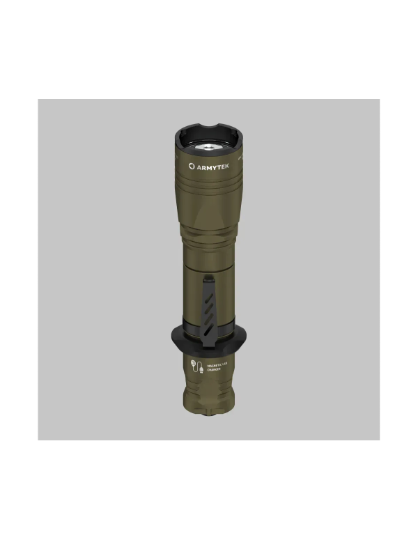 Ліхтар Armytek Dobermann Pro Magnet USB Olive Warm