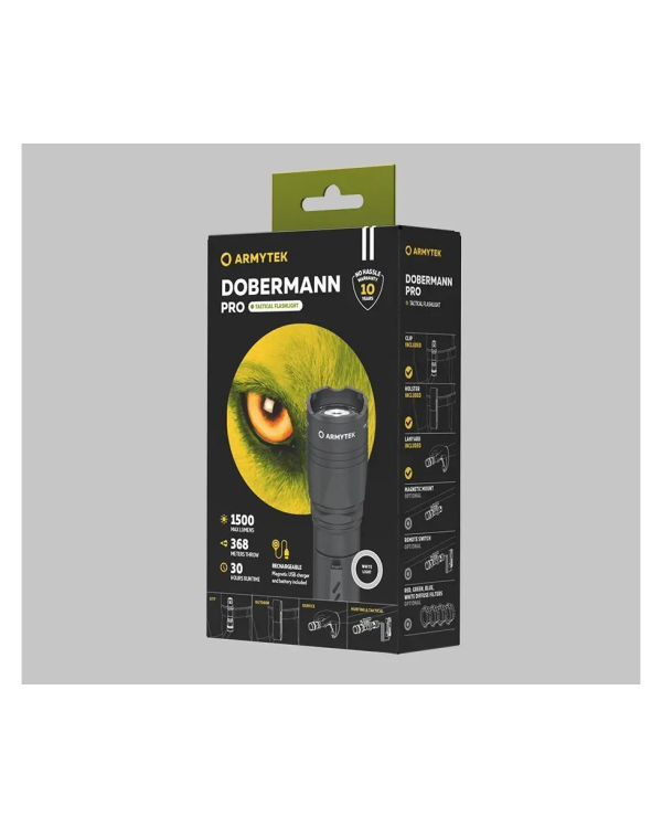 Ліхтар Armytek Dobermann Pro Magnet USB White