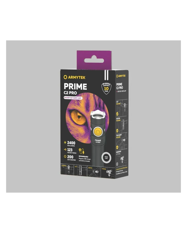 Ліхтар Armytek Prime C2 Pro Magnet USB White