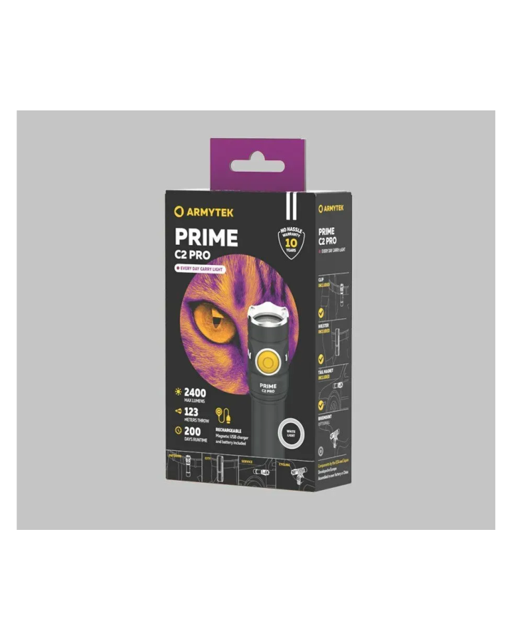 Ліхтар Armytek Prime C2 Pro Magnet USB White