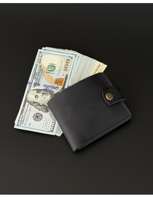 Чоловічий шкіряний гаманець Arcanum 2 black