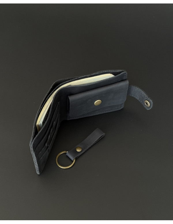 Чоловічий шкіряний гаманець Arcanum 2 black