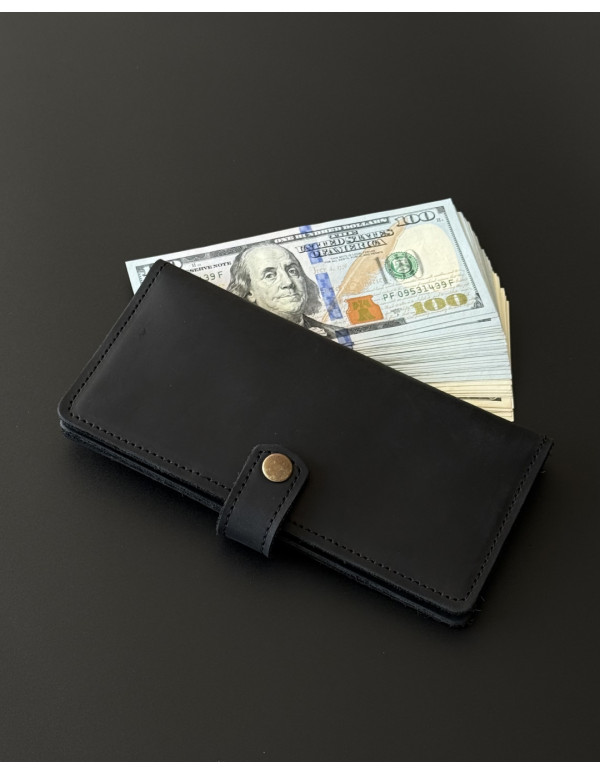 Чоловічий шкіряний гаманець Arcanum 1 black