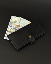 Чоловічий шкіряний гаманець Arcanum 1 black