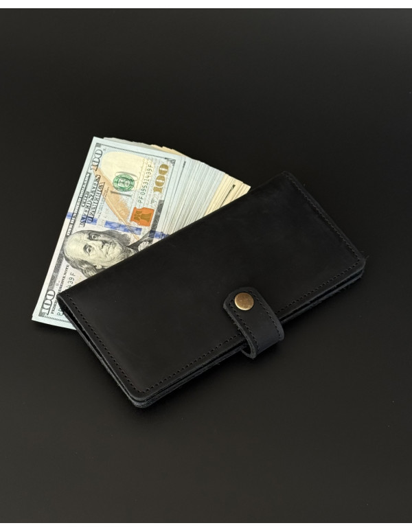 Чоловічий шкіряний гаманець Arcanum 1 black