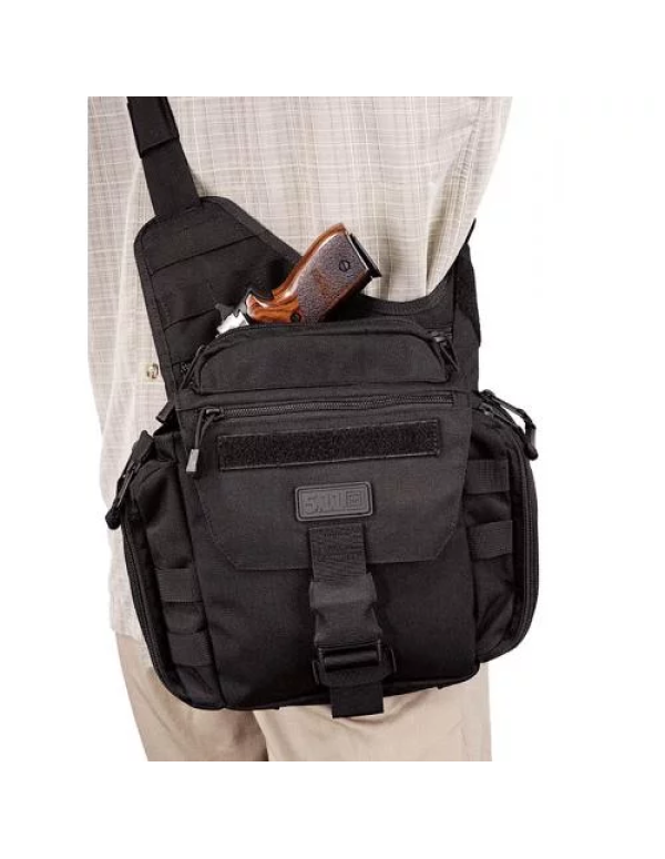 Сумка-кобура тактична оперативна плечова "5.11 PUSH Pack" Black