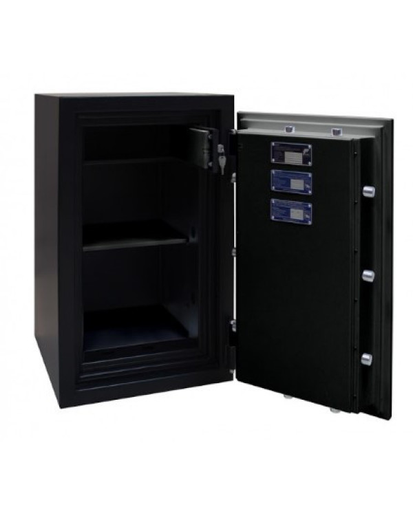 Вогнезламостійкий сейф F60CL I. 84.KT BLACK — надійний захист документів і цінностей в Україні