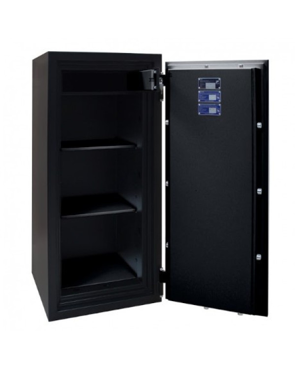 Вогнезламостійкий сейф F60CL I.130.CT BLACK — надійний вибір для захисту документів і цінностей в Україні