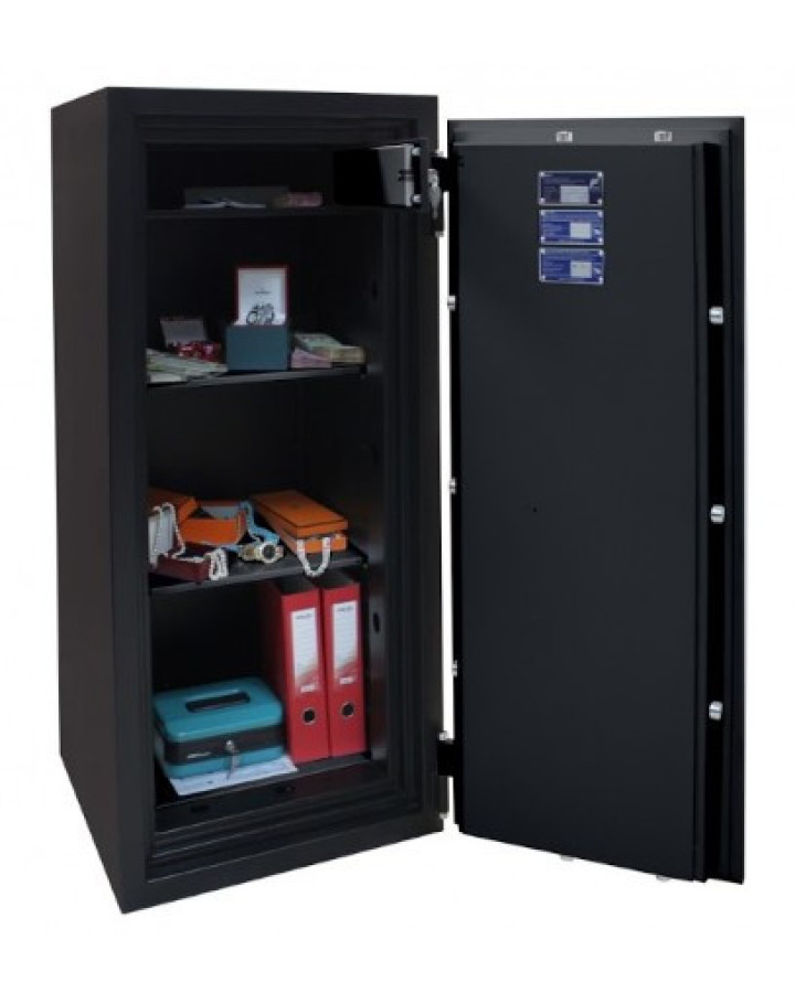 Вогнезламостійкий сейф F60CL I.130.ET BLACK — надійний вибір для дому та офісу в Україні