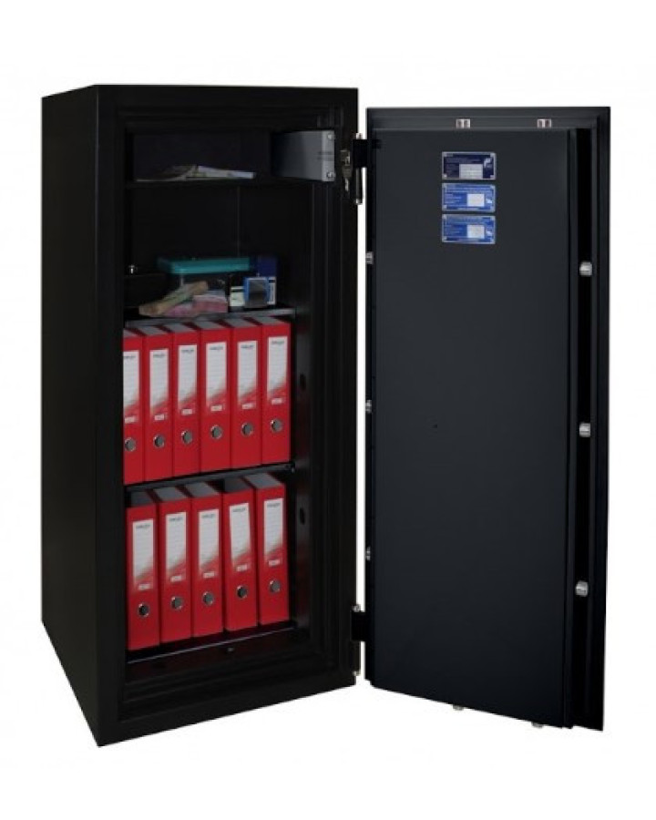 Вогнезламостійкий сейф F60CL I.130.ET BLACK — надійний вибір для дому та офісу в Україні