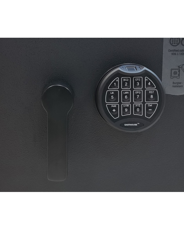 GRIFFON CLE I.55.Fingerprint — зламостійкий чорний сейф з біометричним доступом (Україна)