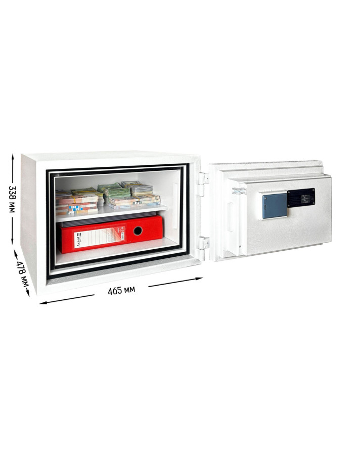Вогнестійкий сейф GRIFFON FRS.32.E WHITE (Україна) — надійний захист цінностей для дому та офісу