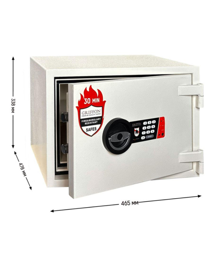 Вогнестійкий сейф GRIFFON FRSL.32.E CREAM (Україна) — для захисту документів і цінностей