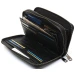 Чорний гаманець-клатч на дві блискавки із фактурної натуральної шкіри Marco Coverna MCJP-5902B