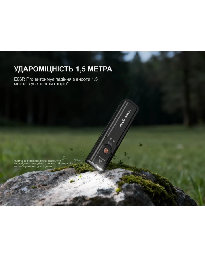 Ліхтар наключний Fenix E06R PRO, помаранчевий